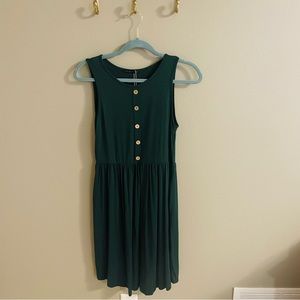 Levaca Dark Green Tank Dress